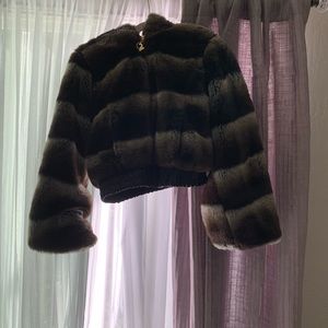 Baby Phat fox fur jacket